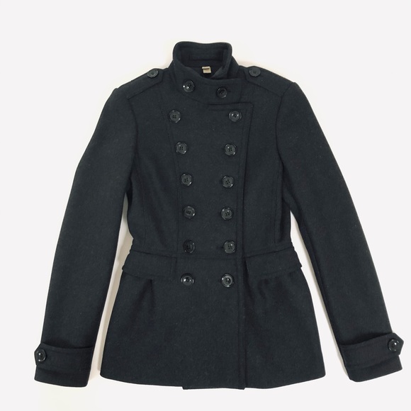 Burberry Brit Dark Gray Adamsleigh Military Coat - Picture 5 of 10